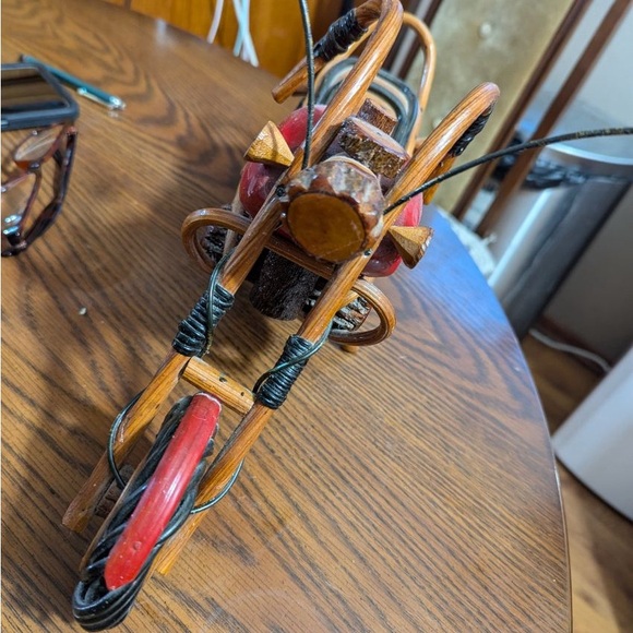 Hand Carved Motorcycle - Picture 4 of 4